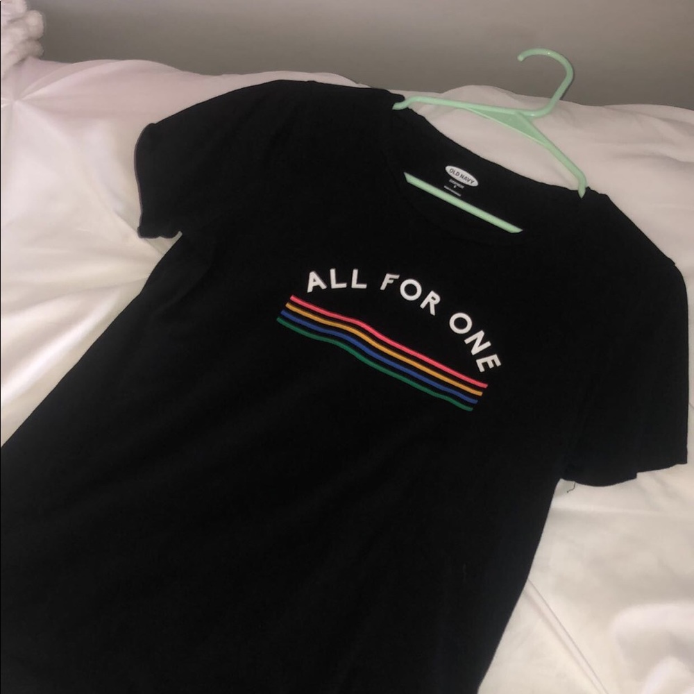 Black Printed Tee